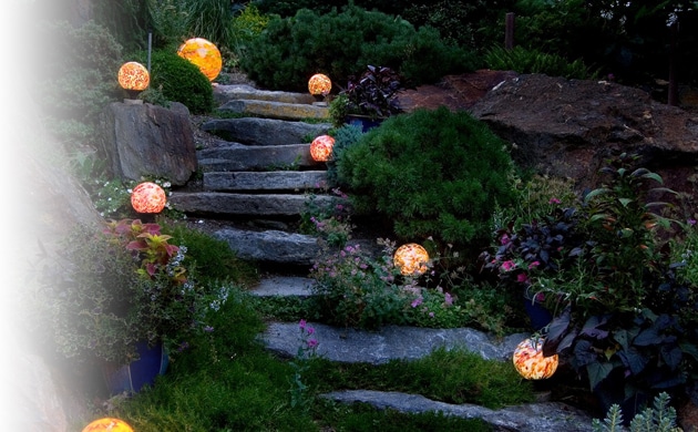 Nightorbs Hand N Gl Globesnightorbs Outdoor Garden Hand N Gl Globes For Garden Landscape Lighting