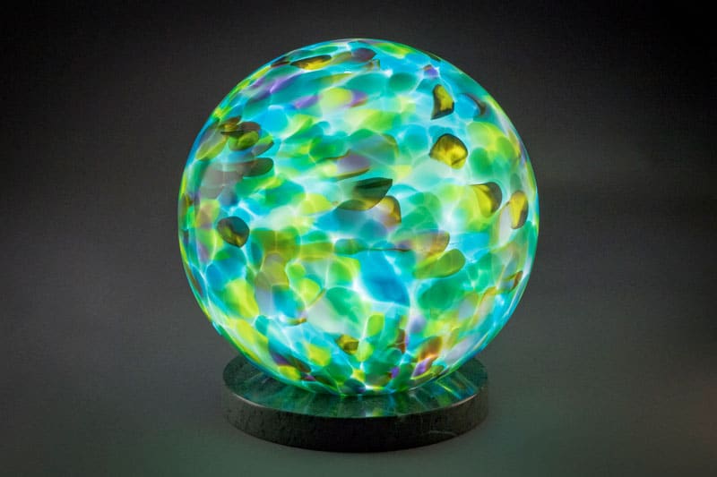 8" Jupiter Orb With Green Base