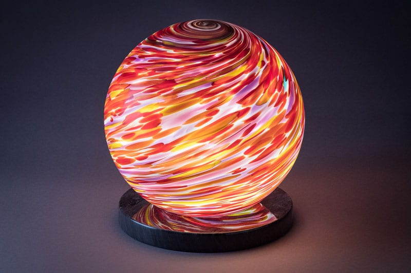 8" Phobos Orb With Black Base