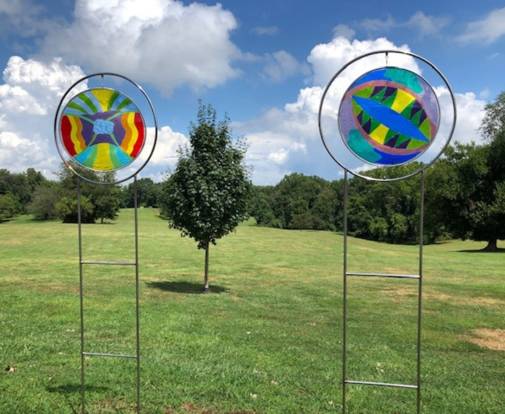 Color Rings installed at Rose Tree Park